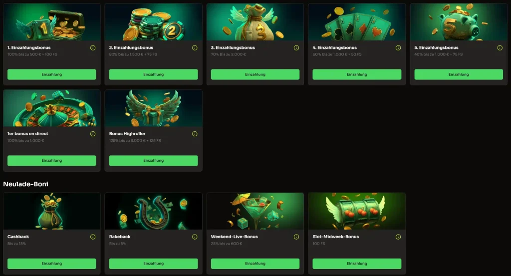 Holyluck Casino Bonus Aktionen mit Einzahlungsbonus Cashback und Freispiele Angeboten